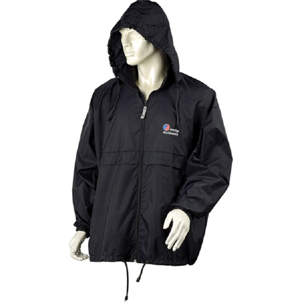 outdoor running packable hoodie rain jackets