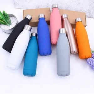 17oz Vacuum Flasks Cola Shape Fitness Thermo Sports Bottle Stainless Steel Water Bottle With Custom Logo