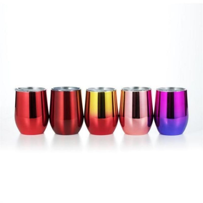 6 oz Wine Tumbler with Lid Stainless Steel Wine Tumbler Cups