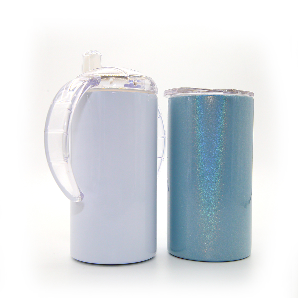 12oz Stainless Steel Straight Sublimation Sippy Cup with Lids Besin