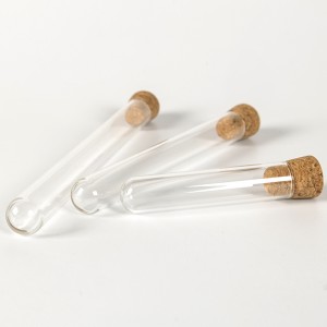 Round Bottom Baking Mouth Glass Test Tube Vial Experiment Teaching Instrument