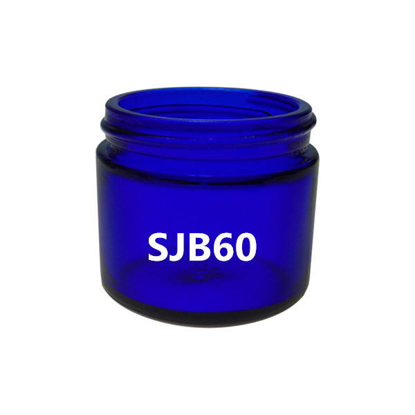 8 Year Exporter Small Mason Jar - MBK 60ml 2OZ Cobalt Blue Glass Jar with Child Resistant Lid – Menbank