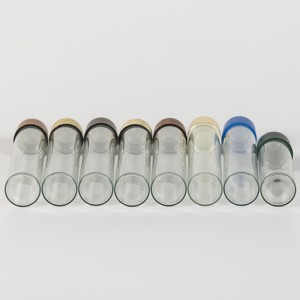 116mm Glass Pre-Roll Tube with Wood Printed Childproof Lid