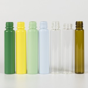 116mm Color Coating Glass Pre-Roll Tube with Wood Printed Childproof Lid