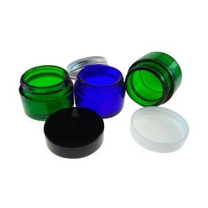 MBK Packaging 30ML Custom Cream Storage Green Glass Jar With Screw Top Lid