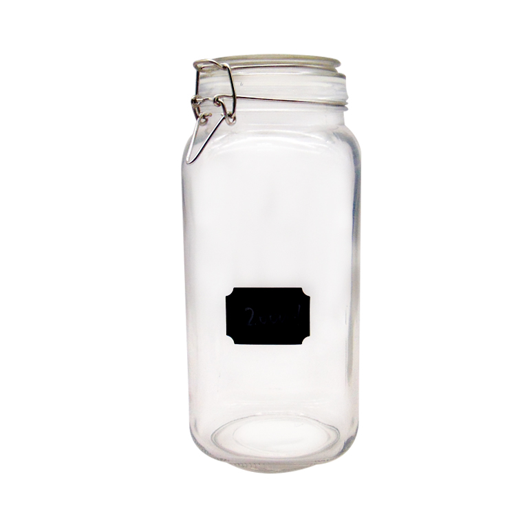 Low MOQ for Glass Jar Amber - China Large 2L Glass Flour Canister Container with Glass Lid – Menbank