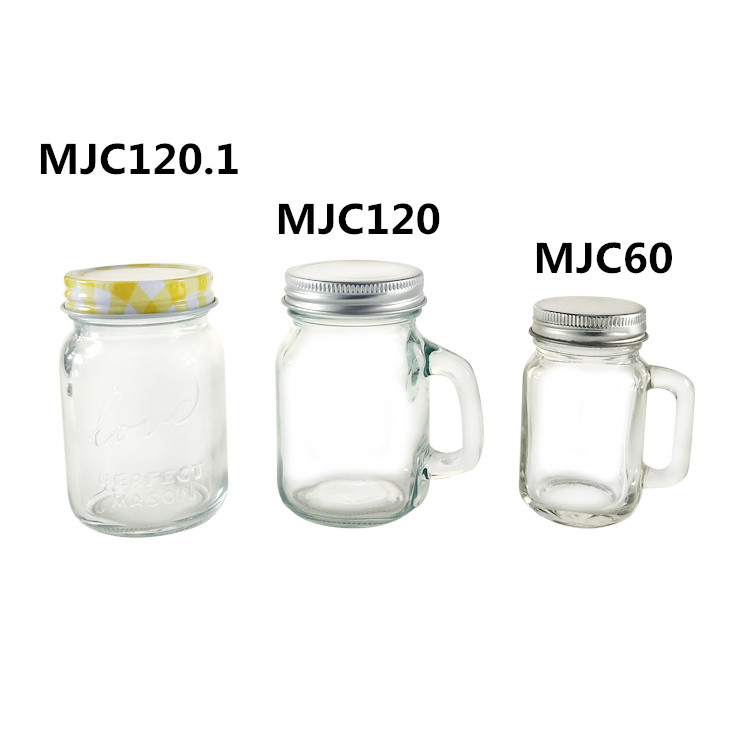 Factory source Pint Glass Mason Jar – 120ml 4oz Small Glass Spice Mason Jar Set with Lid and  Handle – Menbank