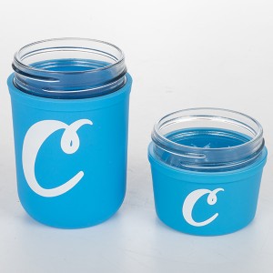 8OZ Glass Mason Stash Jar with Child Resistant Lid