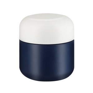 20 dram Matte Blue Round Base Glass Jar with Dome Childproof Lid