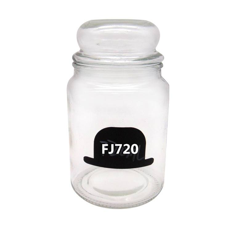 OEM Customized Pint Glass Jar - MBK Large Classic Glass Stoarge Candle Jar Container with Glass Lid – Menbank