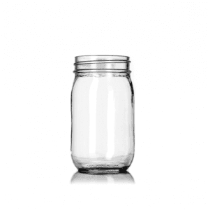16OZ Preserving Glass Mason Jar with Lid