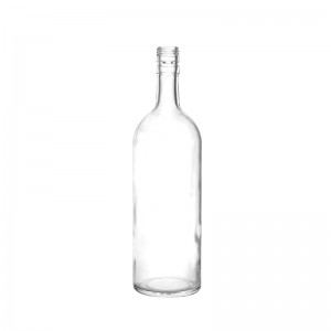 1000ml Clear Glass Alcohol Bottle with Screw Top