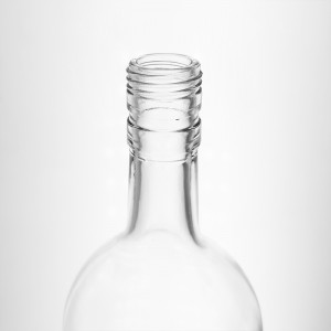 1000ml Clear Glass Alcohol Bottle with Screw Top