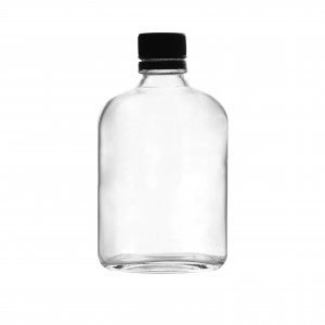 Flask 200ml Glass Drinking Bottle with Tamper Evident Lid
