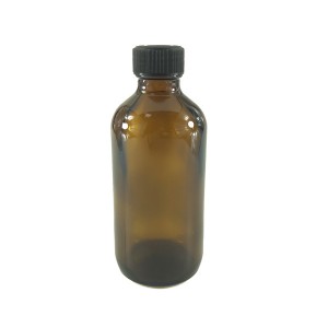 Promotion 4OZ Amber Glass Bottle with Lotion Pump