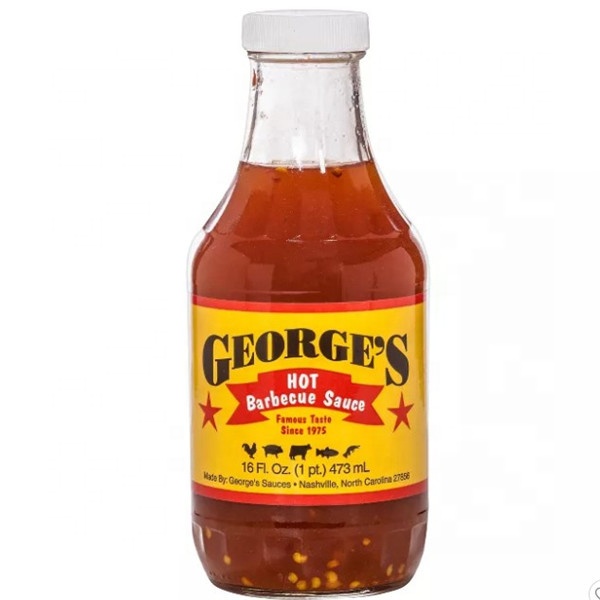 Low price for Closure - 16oz BBQ  Clear Glass Sauce Bottle  – Menbank