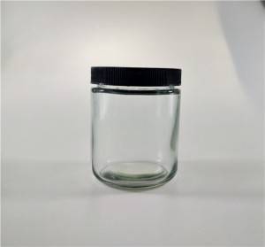 Factory Cheap Hot Glass Jar With Clamp Lid - MBK 8OZ Commercial Wide Mouth Clear Glass Candle Jar – Menbank