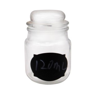 Online Exporter Glass Jars With Wood Lid - 120ml Clear Glass Candle Jar with Dome Glass Lid – Menbank