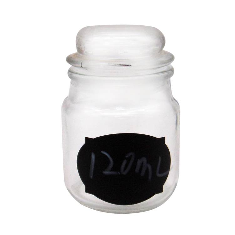 Hot New Products Glass Jar Baby Food - 120ml Clear Glass Candle Jar with Dome Glass Lid – Menbank