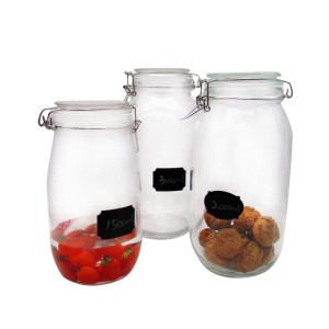MBK Packaging 2L Cookie Glass Jar with Clamp Lid