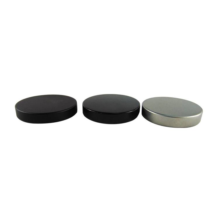 Black Metal 58-400 Smooth Skirt Unishell Lid for Candle with PE Linner Featured Image