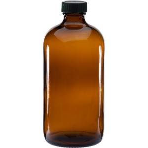 16OZ Amber Kombucha Glass Bottle with Screw Lid