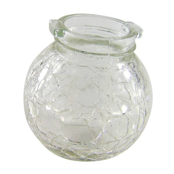 China wholesale Flip Top Glass Bottle - Vintage Crackle Glass Globe – Menbank