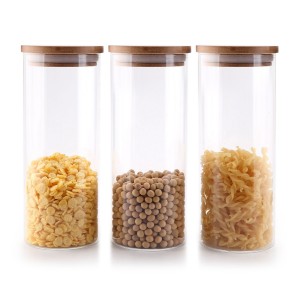 Super Purchasing for Glass Kitchen Jar - China Storage Heat Resistant Stash Glass Conatiner – Menbank