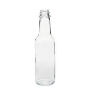 5oz Woozy Round Glass Bottle with Plastic Lid