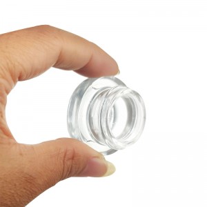 5g Thick Base Round Glass Container for Lip-Cream