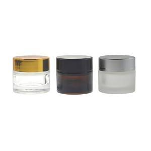 MBK Packaging 10ml Makeup Eye Cream Glass Sample Jar with Lid