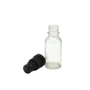 MBK 20ml Clear Glass bottle with Lotion Pump