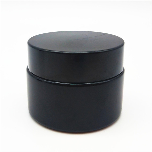 Online Exporter Glass Jars With Wood Lid - MBK 30ml 1oz glass jar black for storage – Menbank