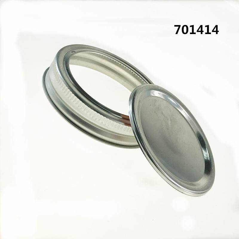 Short Lead Time for Glass Candle Container - 70mm Regular mouth Mason Jar Bands  and Ring Lids – Menbank