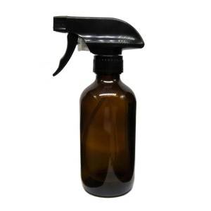 MBK Packaging  8OZ Amber Glass Bottle with Stainless Steel Pump