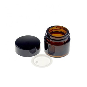 Personlized Products Drinking Mason Jar - MBK Packaging 10ml Empty Amber Glass Jar Refillable Cosmetic Face Cream Lip Balm Jar – Menbank