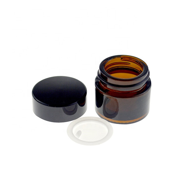 Manufacturer for Zinc Lid - MBK Packaging 10ml Empty Amber Glass Jar Refillable Cosmetic Face Cream Lip Balm Jar – Menbank