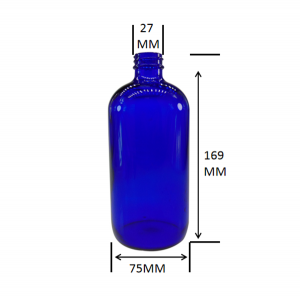 MBK Packaging 16OZ 480ml Cobalt Blue Glass Bottle with Soap Dispense