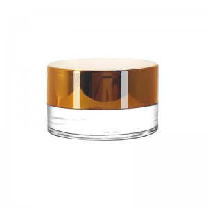 7ml Transparent Low Profile Glass Jar with Metal Lid