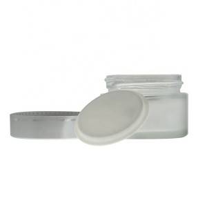 MBK Packaging 30ml Frost Face Cream Glass Jar with Metal Lid