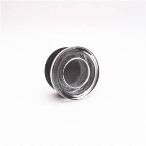 Hot sale Regular Mouth Mason Jar Lid - MBK Marijuana Jar Glass 5ml with Ribbed Black Lid Chid Resistant – Menbank