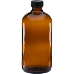 MBK packaging 16oz amber glass boston bottle for Kombucha