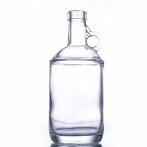 750ml Glass Jug Bottle with Handle for liquor