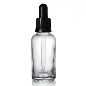 30ml  Clear Glass Dropper Bottle