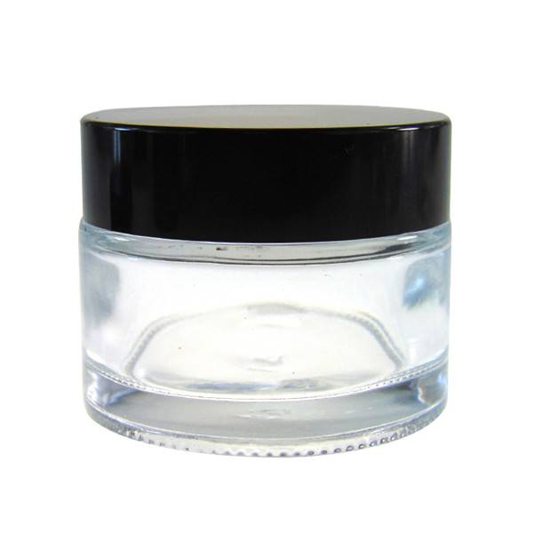 Cheapest Price Mini Glass Jar - MBK Packaging 50ml 1.75OZ Clear Glass Makeup Cosmetic Cream Container Portable Travel Glass Bottle – Menbank