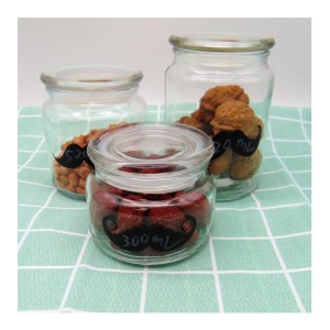 10OZ Round Glass Chocolate Butter Coconut Jar with Lid