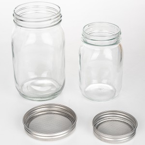 32oz Glass Mason Jar with Sprouting Lid for Seed