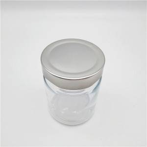 China wholesale Flip Top Glass Bottle - 4OZ Clear Glass Ergo Found Food Jar with Lug Lid – Menbank