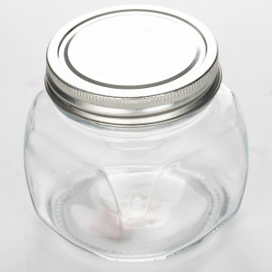 8OZ Square Glass Mason Jar for Coffee