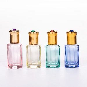3ml Colorful Glass Roller Ball  Bottle with UV Cap